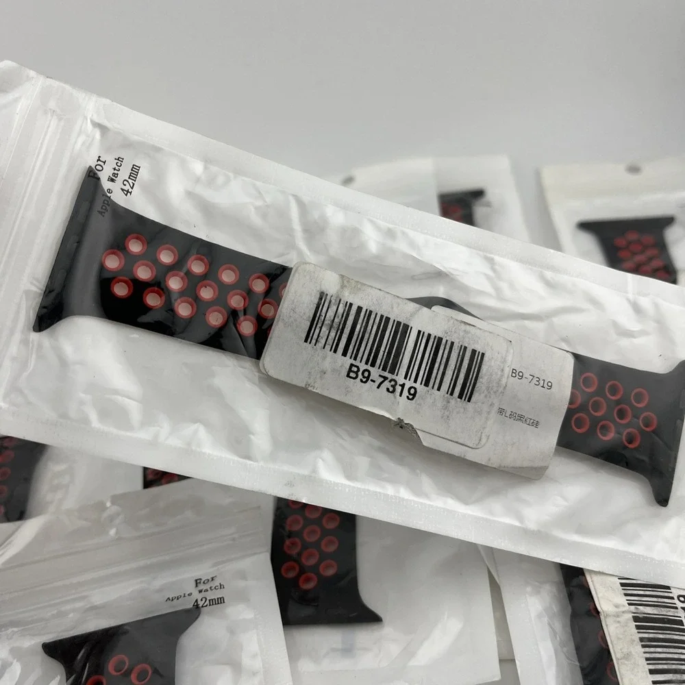 Lot of 11 Apple Watch‎ Bands 42mm Black/Red